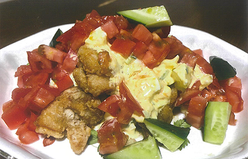 初夏の野菜のチキン南蛮風