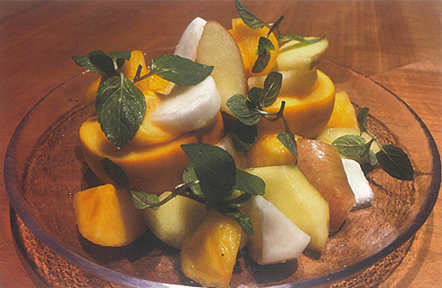 柿のレモンマリネ