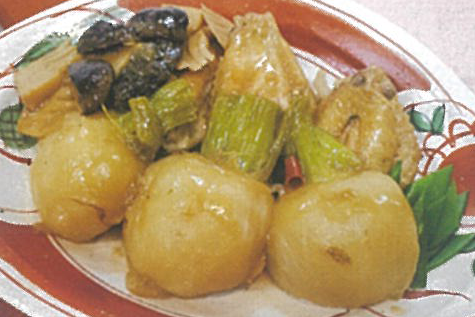 カブと鶏手羽先の炒め煮