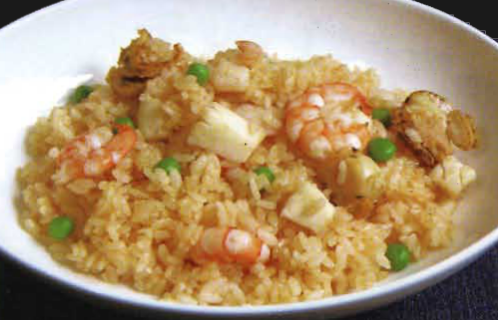 シーフードライスとミネストローネ