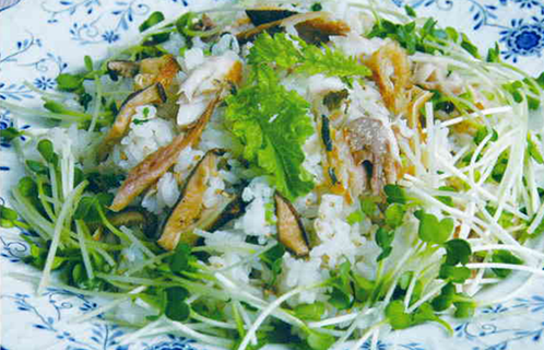 干物のまぜご飯と三平汁